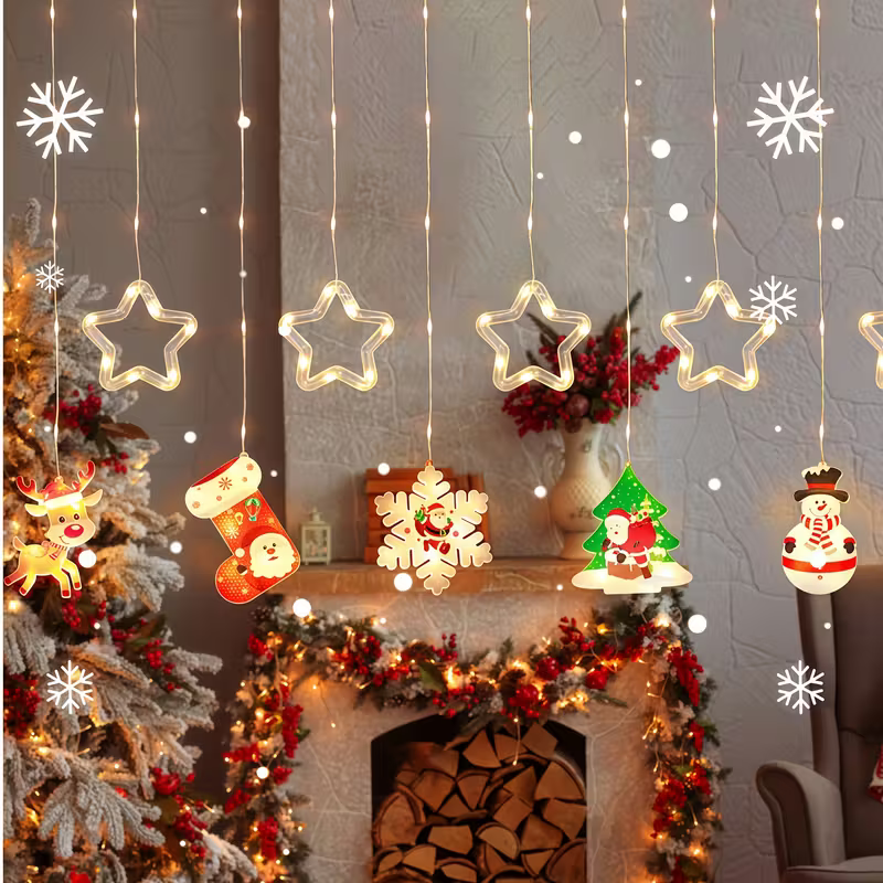 LED Christmas Curtain Lights