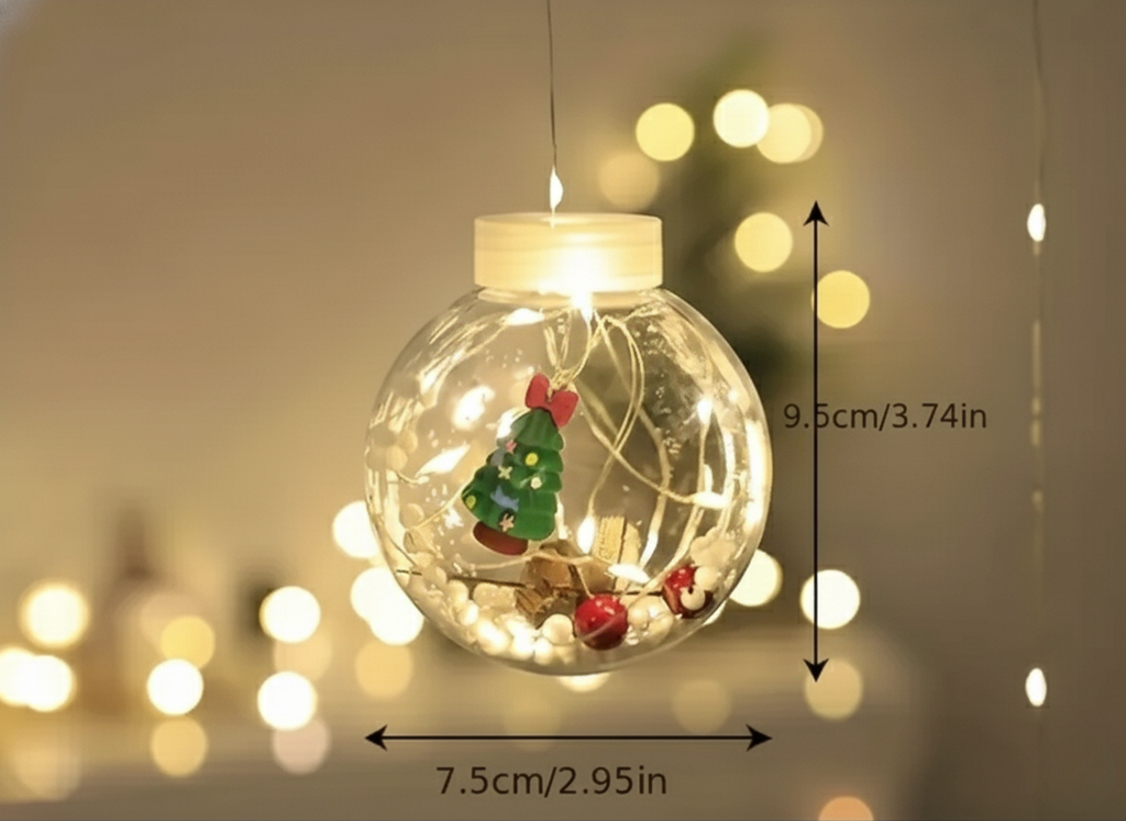 Light-Up "Snow Globe" Christmas Pendant Lights