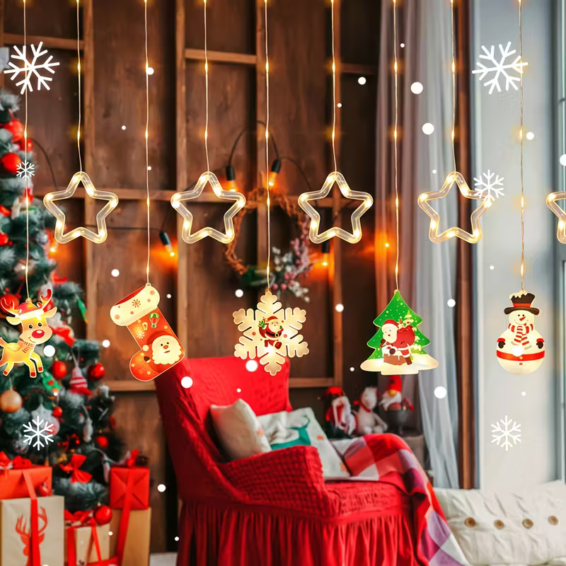 LED Christmas Curtain Lights