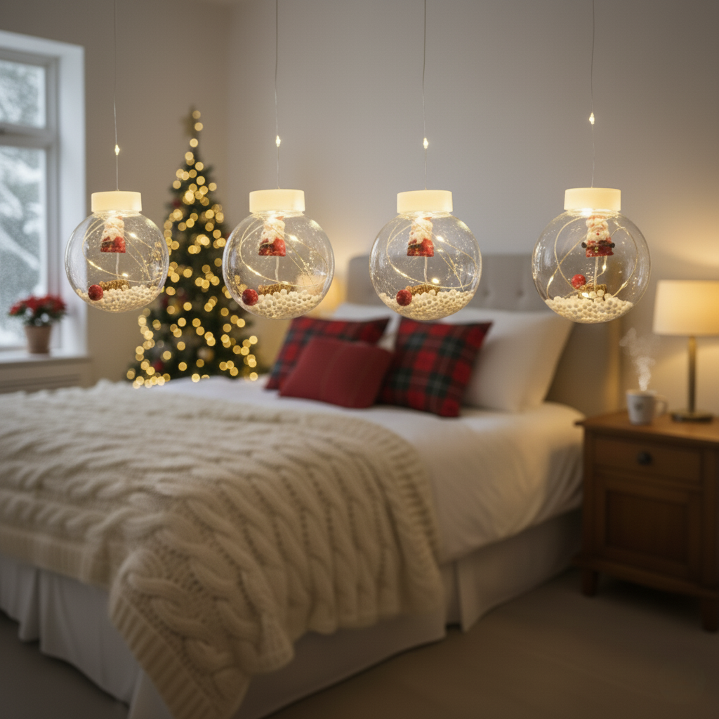 Light-Up "Snow Globe" Christmas Pendant Lights