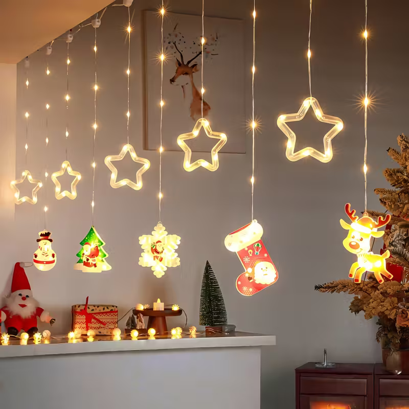 LED Christmas Curtain Lights
