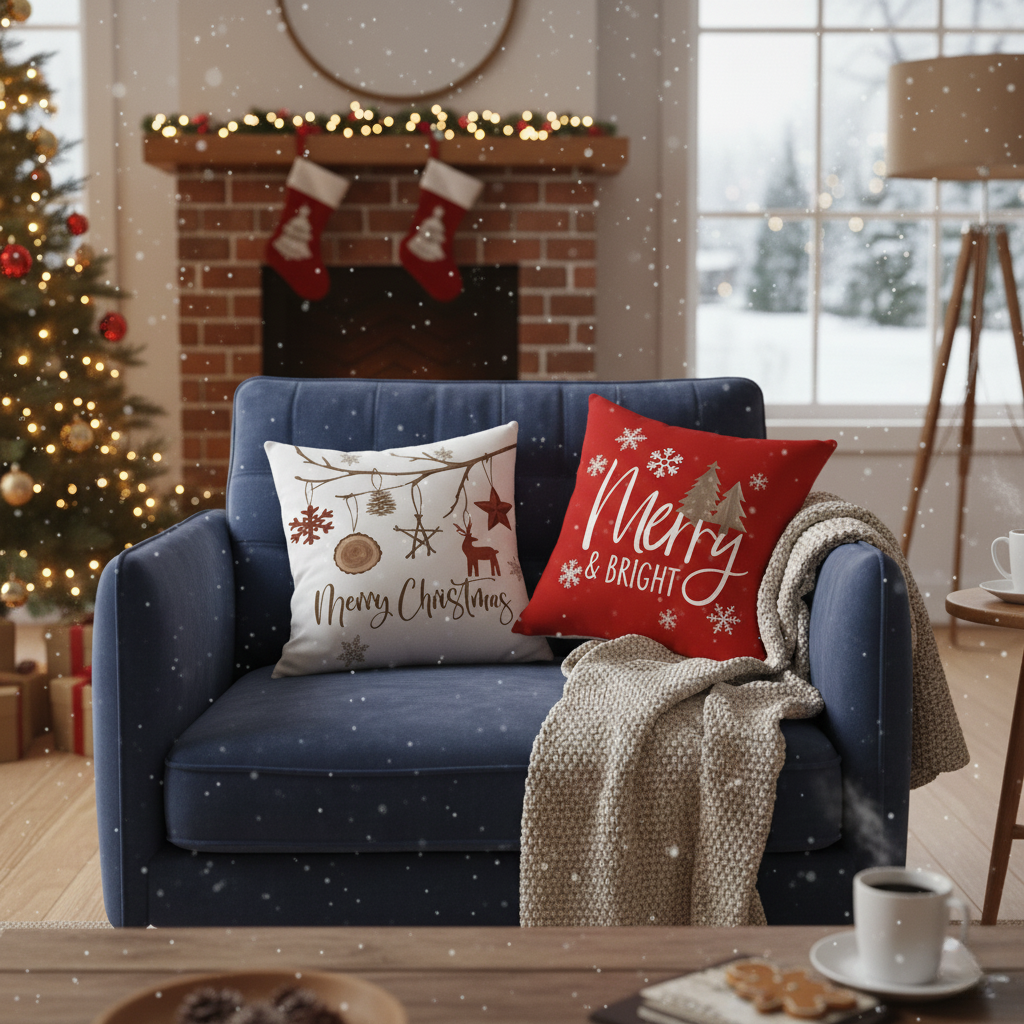 4-Piece Christmas Pillows