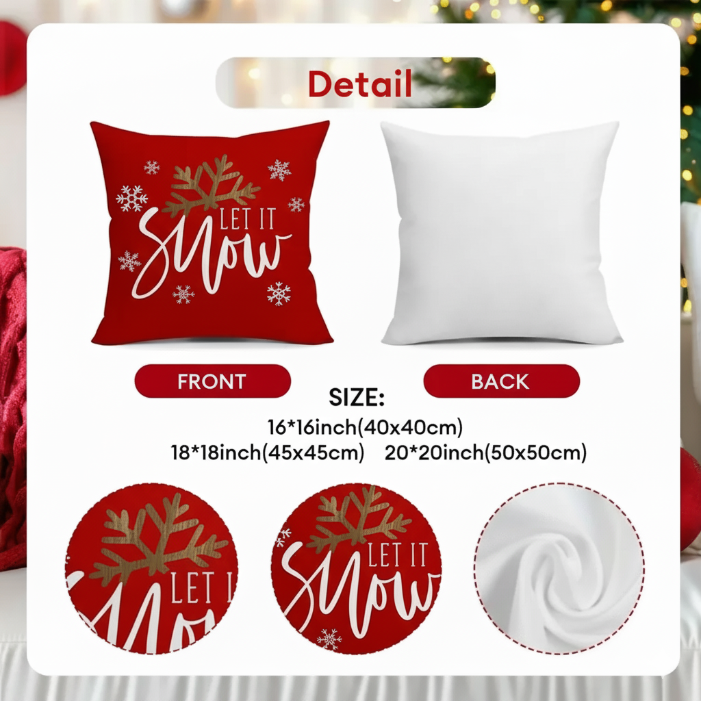 4-Piece Christmas Pillows